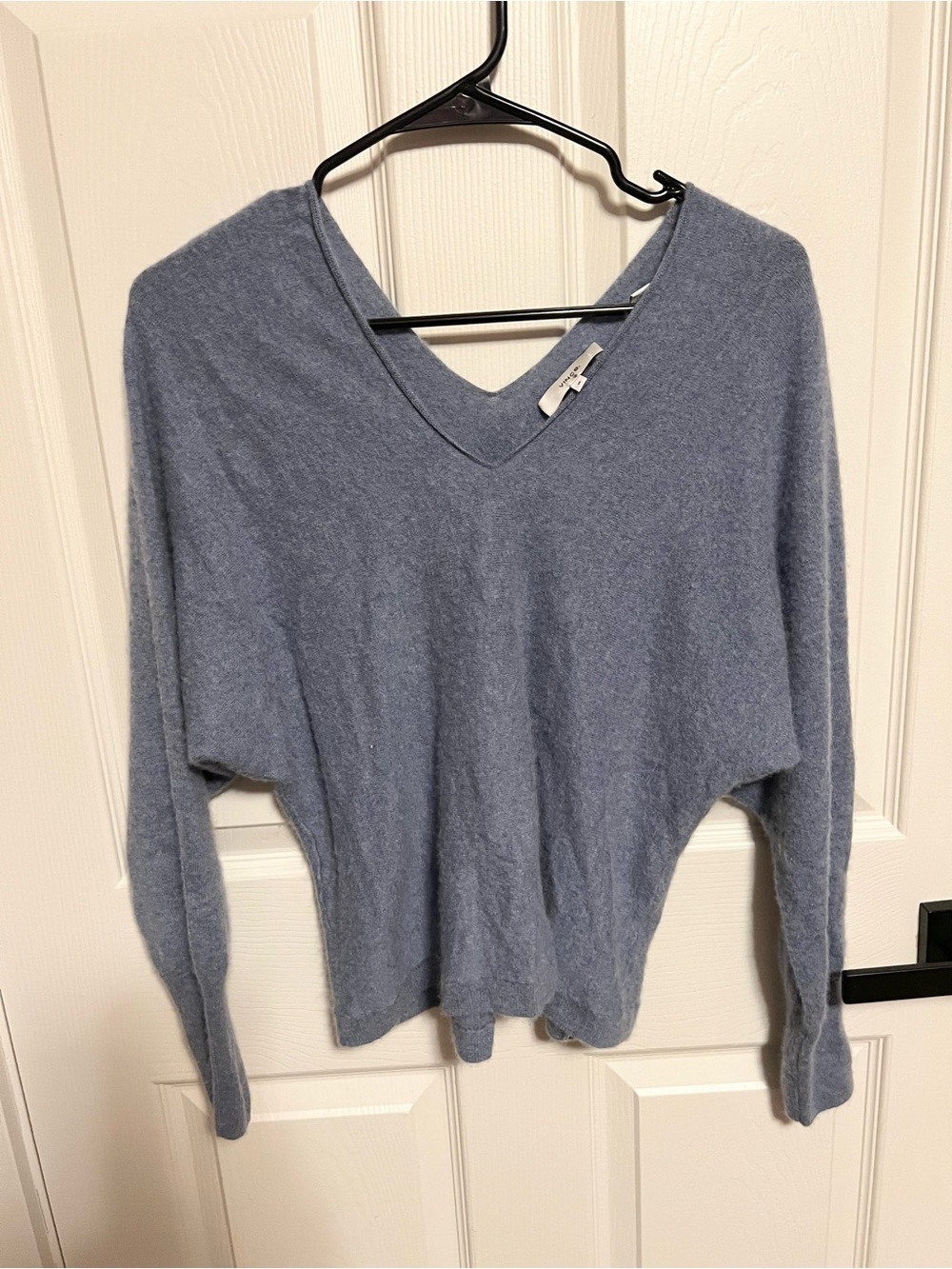 Vince Cashmere Linen Sweater in Sky Graphite - Picture 4 of 8